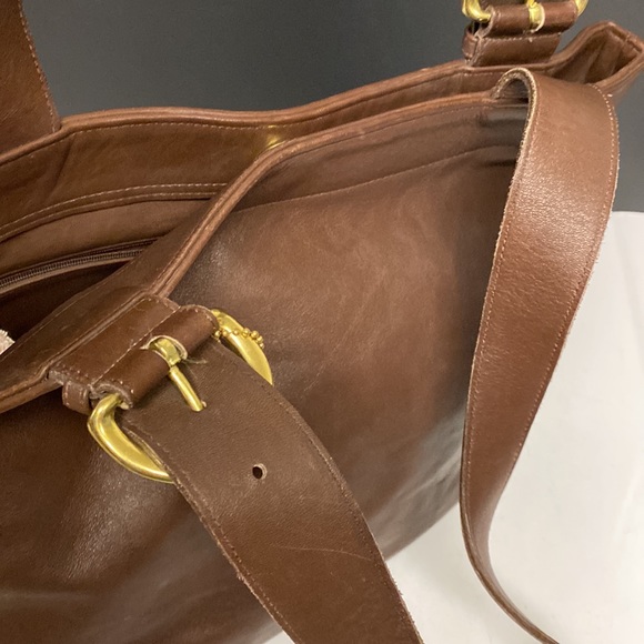 Coach Shoulder Bag Brown Leather Purse - Picture 13 of 17